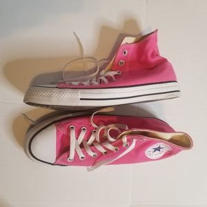 Converse CT Hi Top  Pink Paper Shoes Chuck Taylor